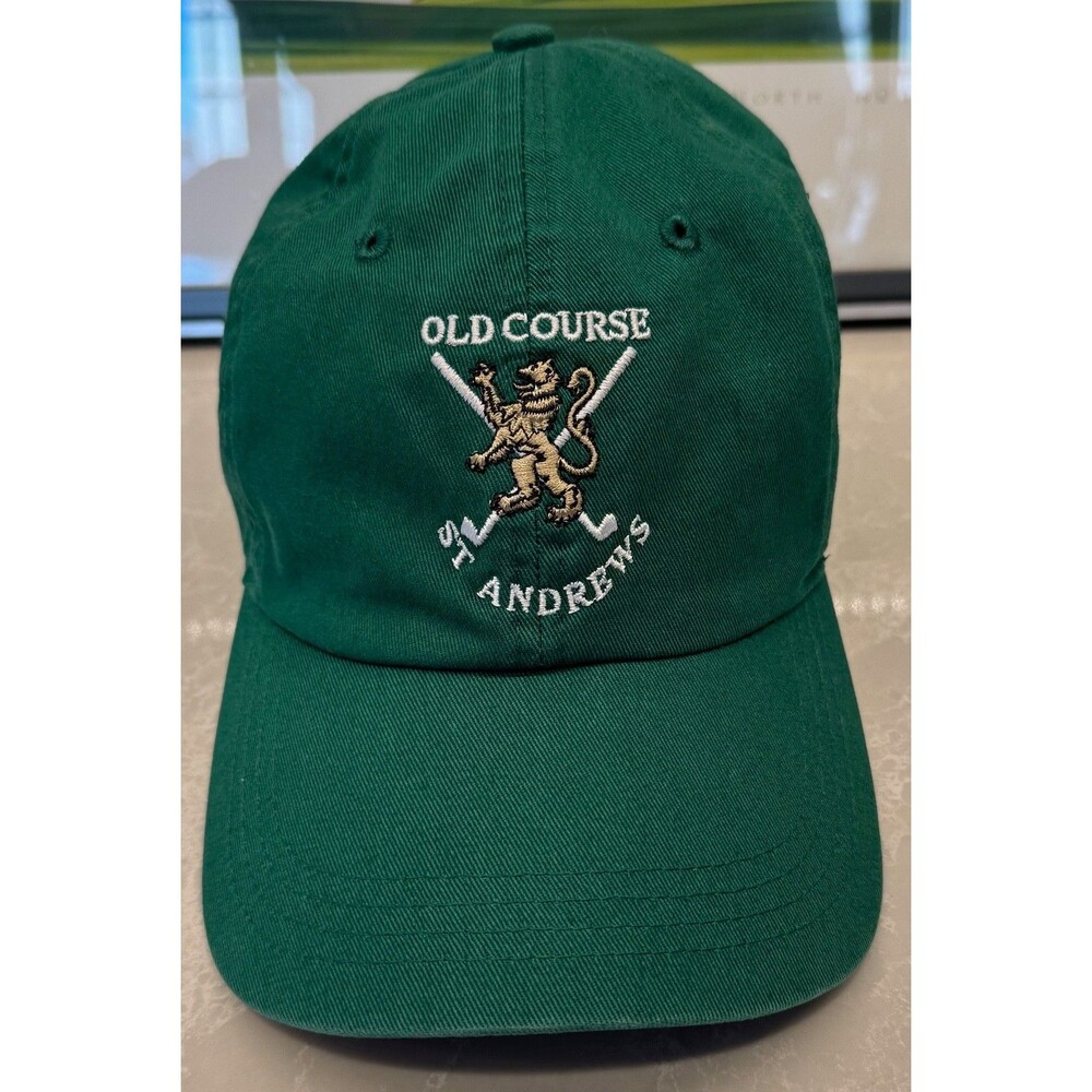 ST ANDREWS LINKS The Old Course - Ahead Golf Hat - Men's Adjustable - Green